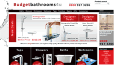 Desktop Screenshot of budgetbathrooms4u.com